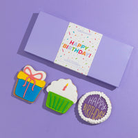 Happy Birthday Hand-Decorated Cookies